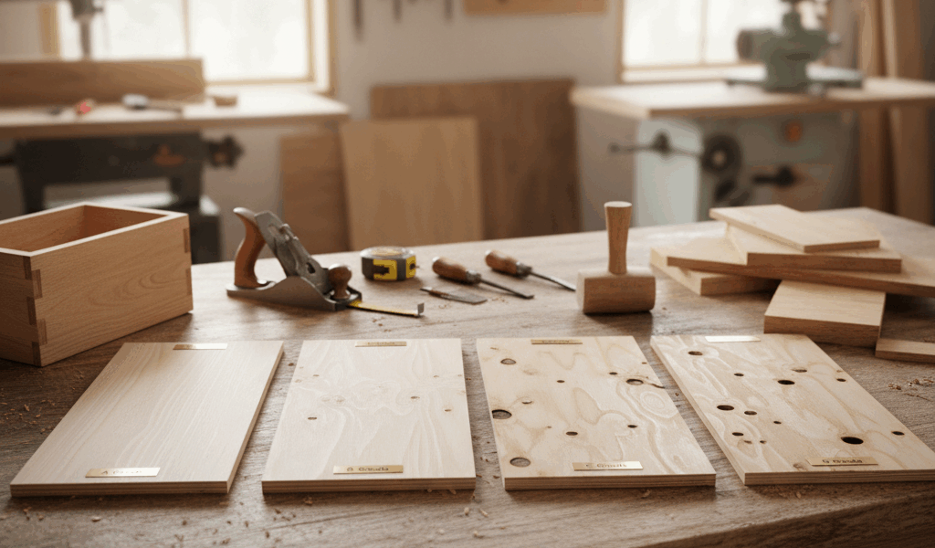 Plywood Grades Decoded - A, B, C, D and What They Mean