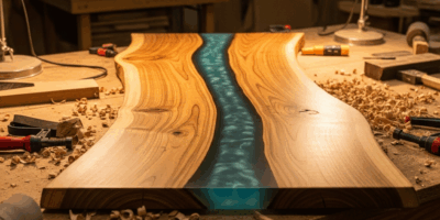 How to Build a Live Edge Epoxy River Table Step by Step