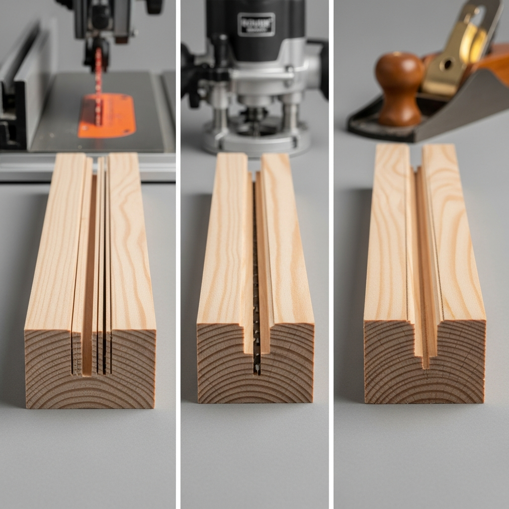 Cutting Dadoes - Table Saw Stack vs Router vs Dado Plane