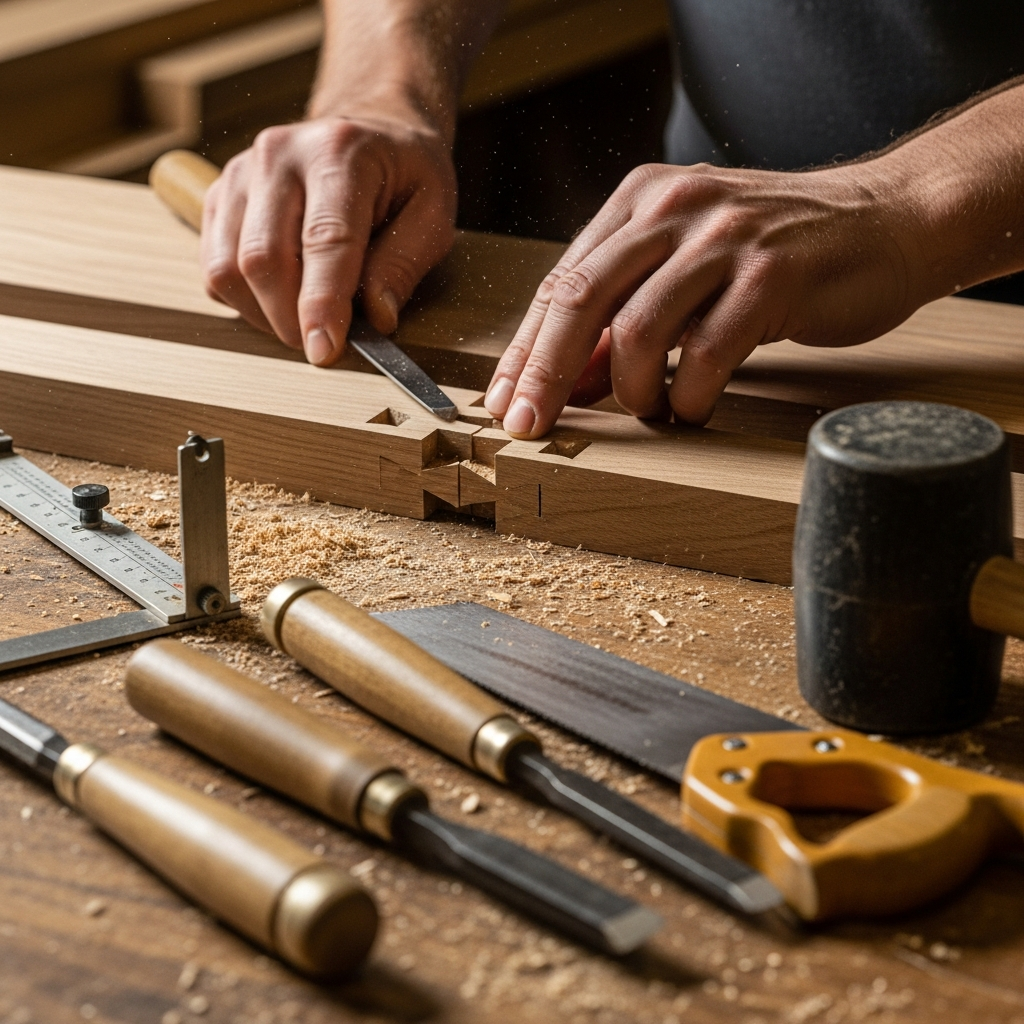 Dovetail Joints by Hand - Layout, Sawing, and Fitting
