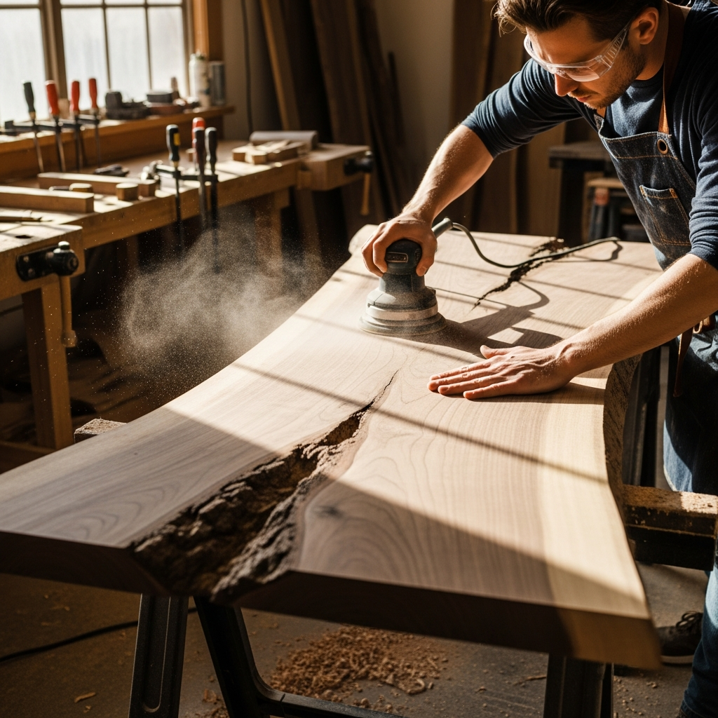How to Build a Live Edge Table — From Raw Slab to Finished Piece