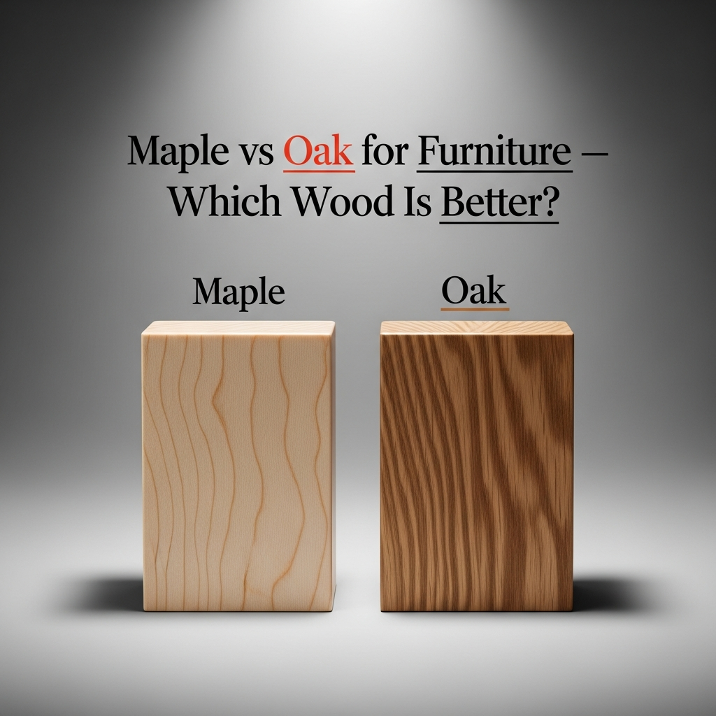 Maple vs Oak for Furniture — Which Wood Is Better?