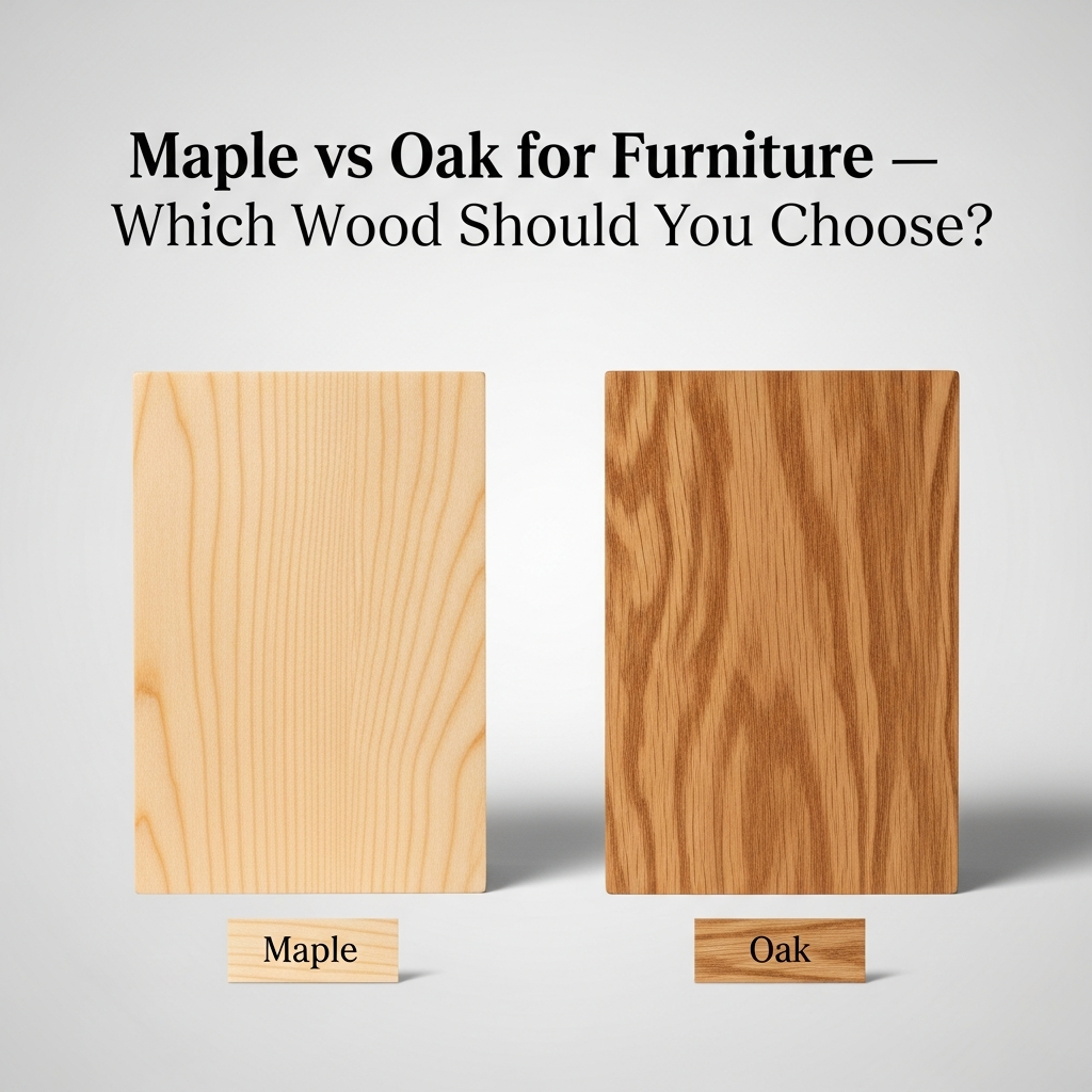 Maple vs Oak for Furniture — Which Wood Should You Choose?