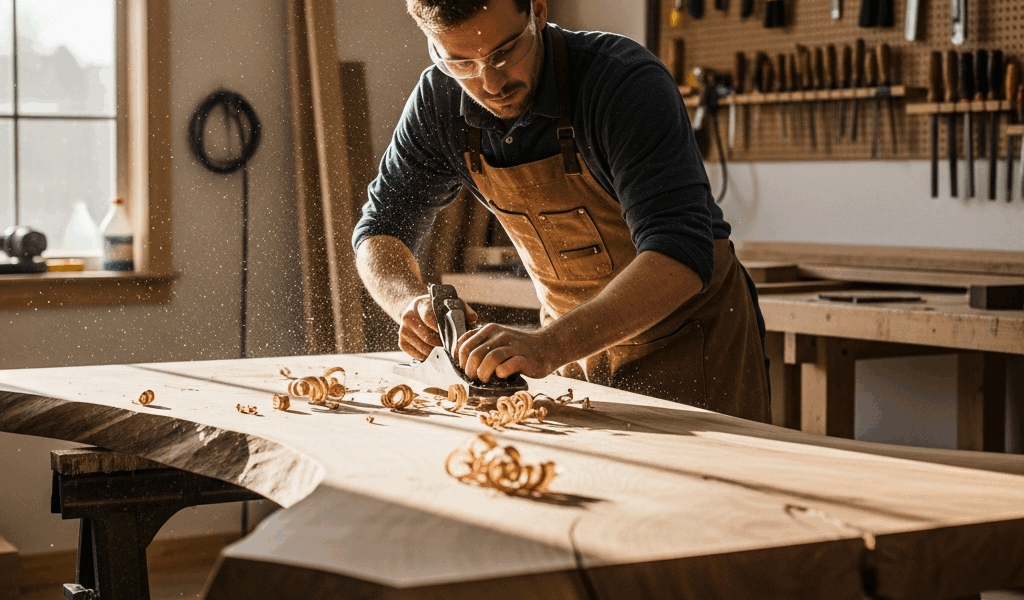 Professional photograph related to: How to Build a Live Edge Table — From Raw Slab to Finished Piece