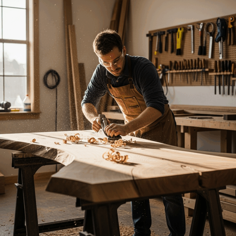 Professional photograph related to: How to Build a Live Edge Table — From Raw Slab to Finished Piece