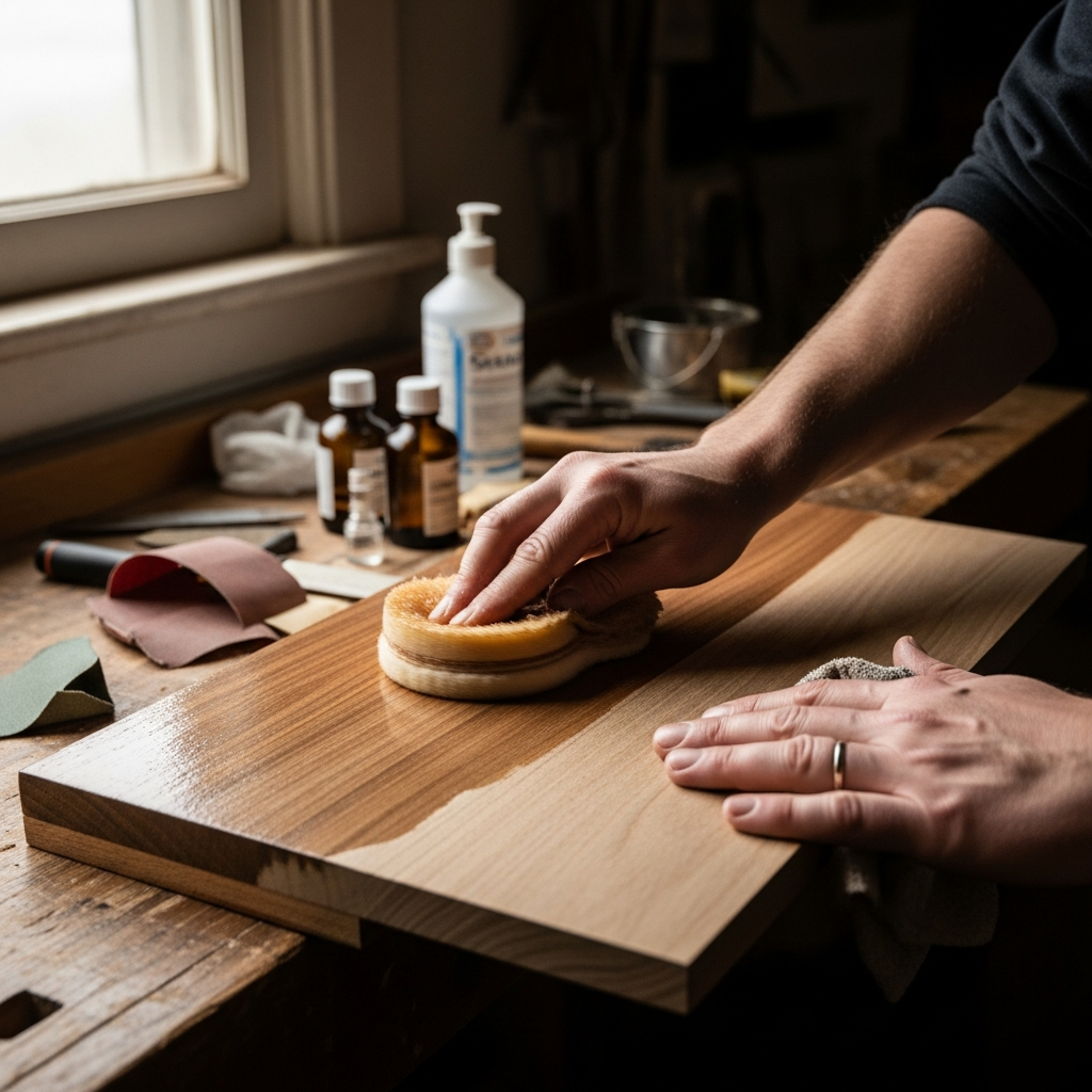 Shellac Finishing - French Polish and Pad Application