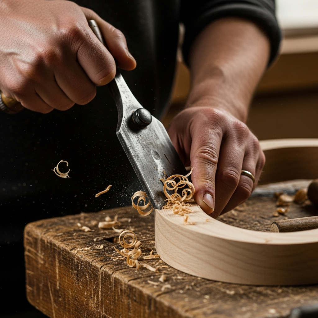 Spokeshave Technique - Shaping Curves Like a Hand Tool Ma...