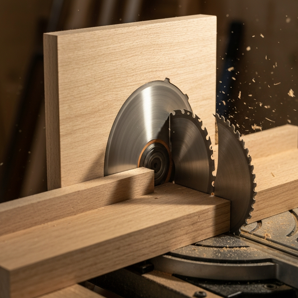 Wood Chipping Out When Crosscutting Miter Saw