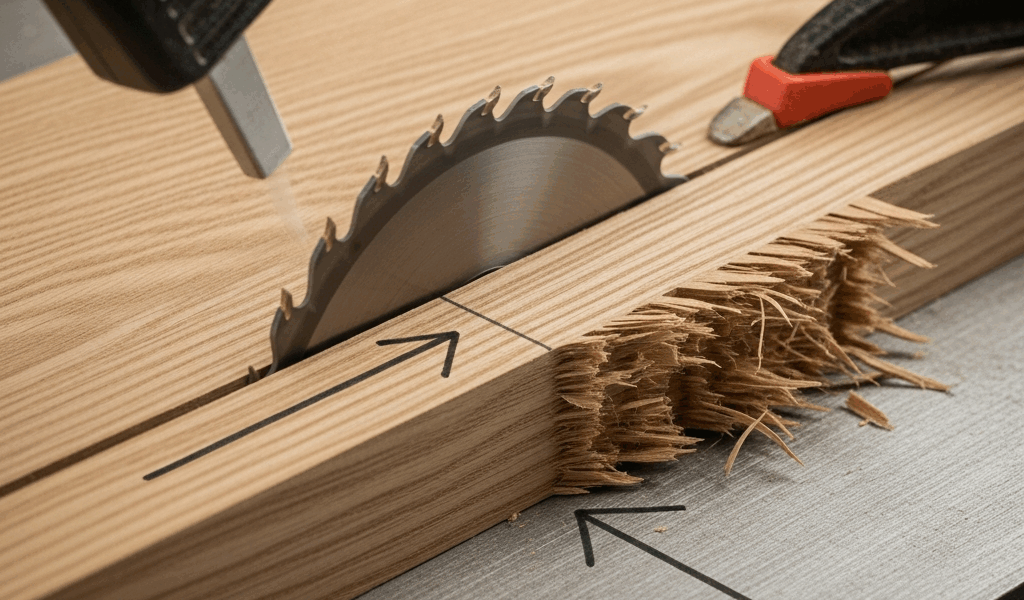 Wood Tearout on Table Saw How to Stop It