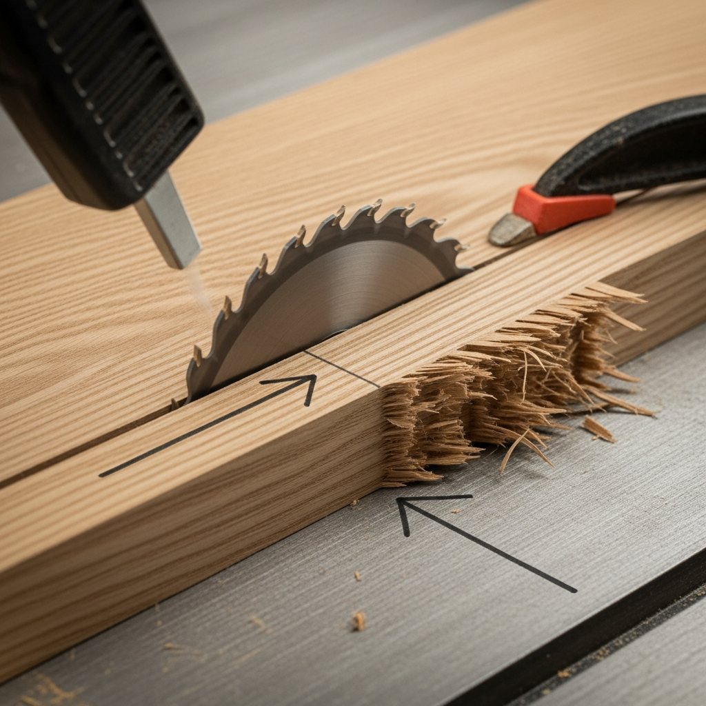 Wood Tearout on Table Saw How to Stop It